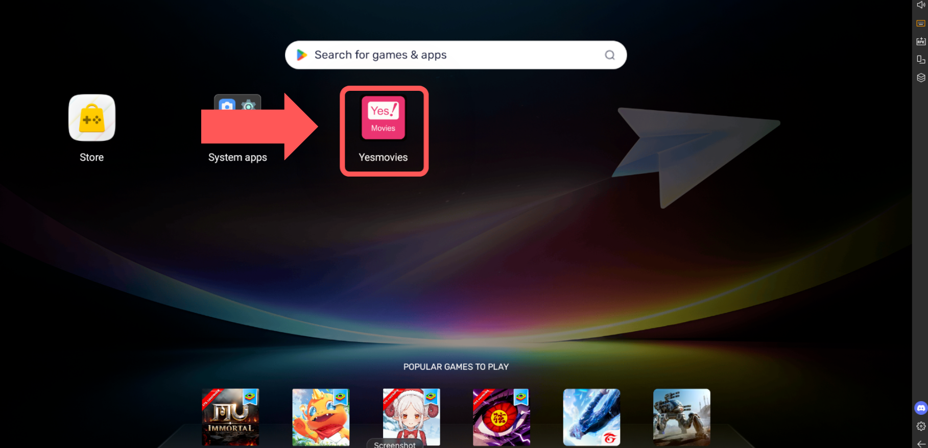 BlueStacks Mac Home Screen