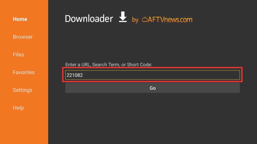 Enter Downloader Code OnStream